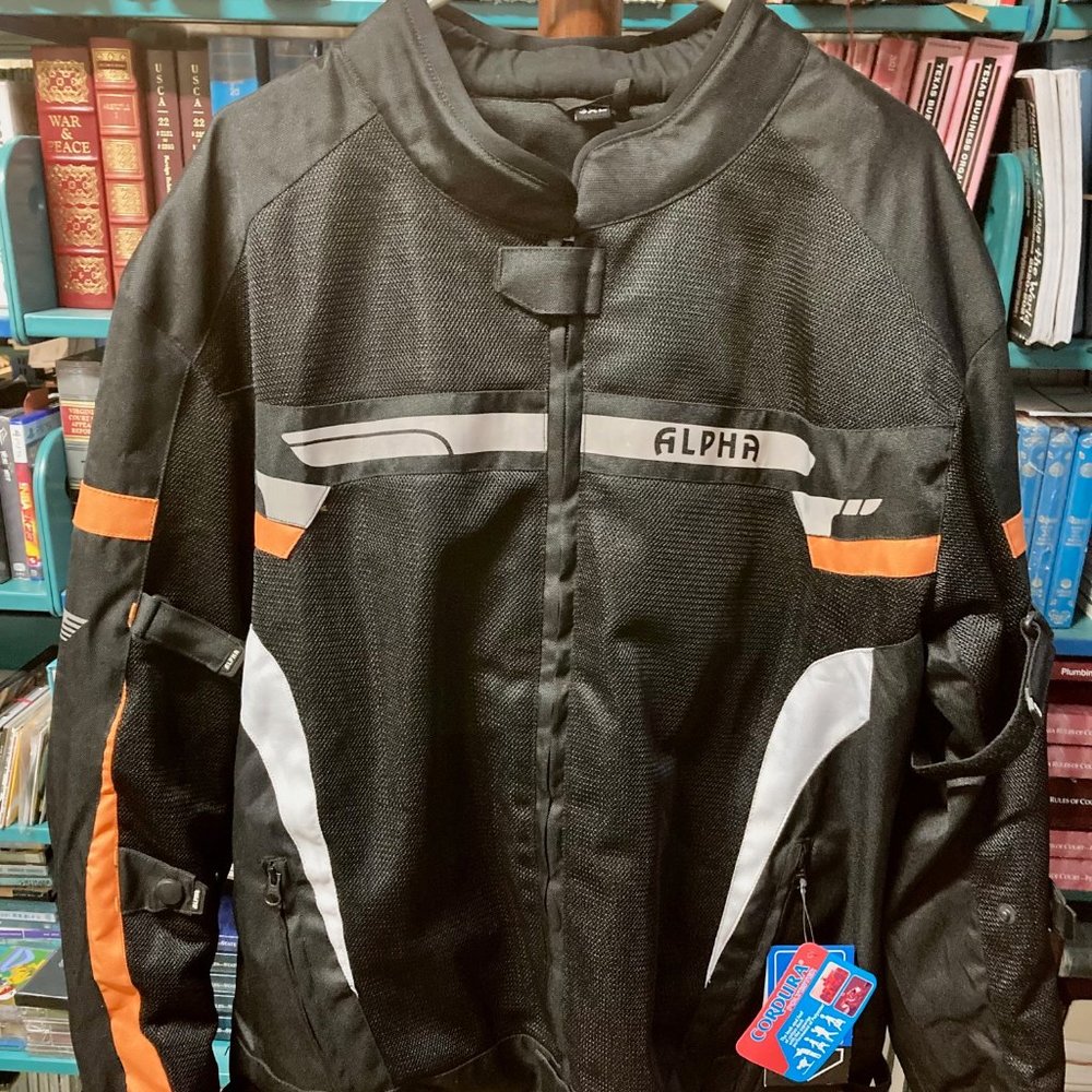 Alpha Cycle Gear - Padded Protective Riding Jacket, 3XL, NWT!!
